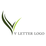 V Letter Design Logo PNG Vector
