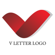 V Letter Design Logo PNG Vector