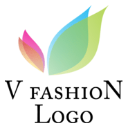 V Letter Fashion Logo PNG Vector
