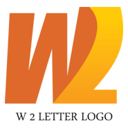 W2 Letter Logo PNG Vector