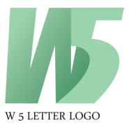 W5 Letter Logo PNG Vector