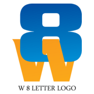 W8 Letter Logo PNG Vector