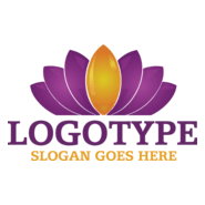 Water Lily Logo PNG Vector