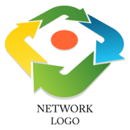 Web Network Connection Logo PNG Vector