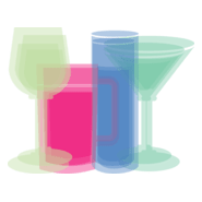 Wine Bottle Logo PNG Vector