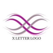 X Alphabet Design Logo PNG Vector