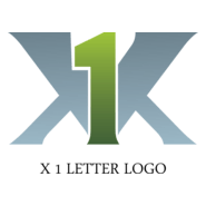 X1 Letter Logo PNG Vector