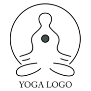 Yoga Design Logo PNG Vector