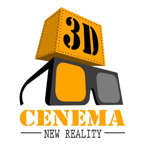 3D cinema Logo PNG Vector