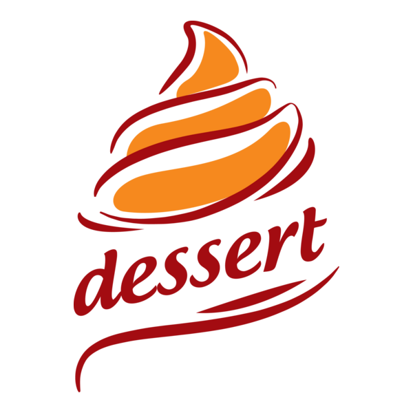 Abstract orange cream Logo PNG Vector