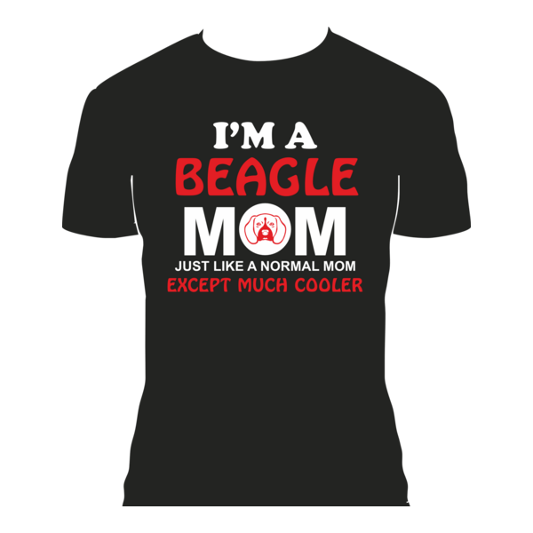 Beagle Mom Logo PNG Vector