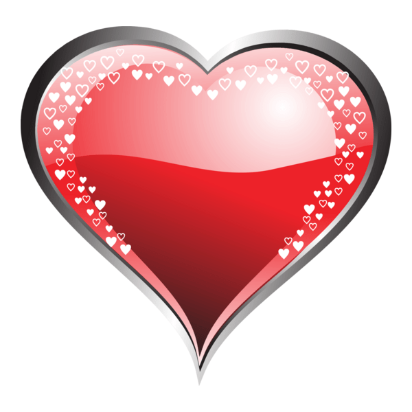 beautiful glossy valentine Logo PNG Vector