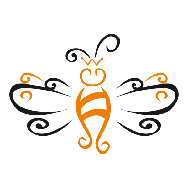 Bee Logo PNG Vector