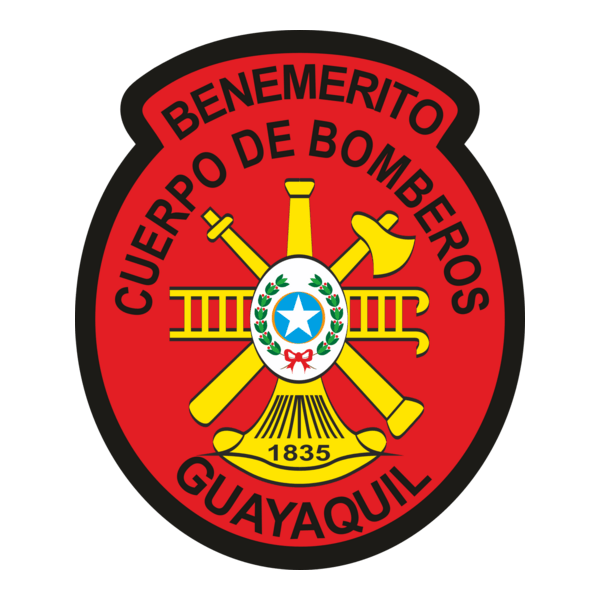 Benémerito Cuerpo de Bomberos Guayaqui Logo PNG Vector