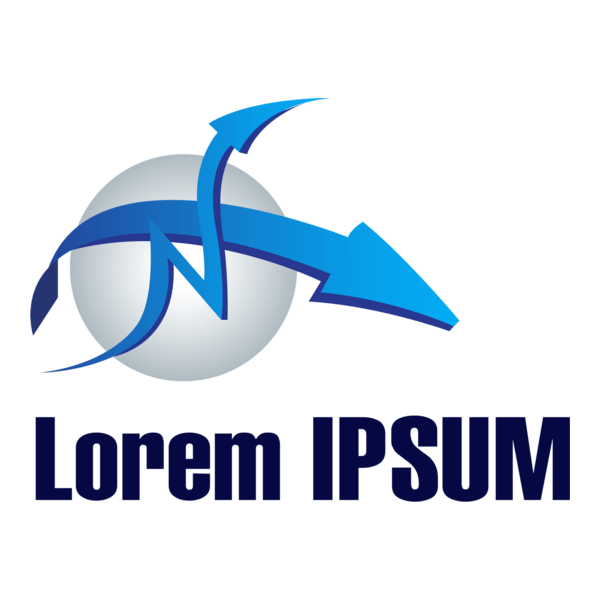 blue arrow shape company Logo PNG Vector