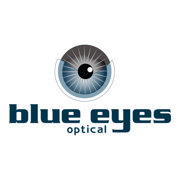 Blue Eyes Optical Logo PNG Vector