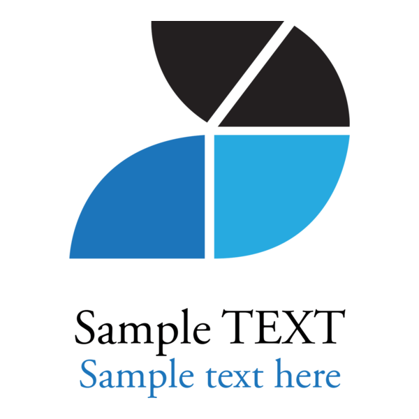 Blue shape company Logo PNG Vector