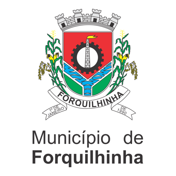 BRASÃO DA CIDADE DE FORQUILHINHA SC Logo PNG Vector