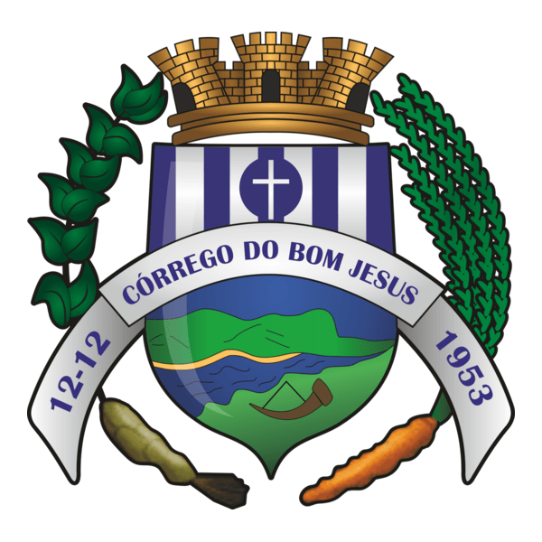 Brasão Município de Córrego do Bom Jesus Logo PNG Vector