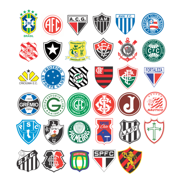 Brazilian football league teams Logo PNG Vector
