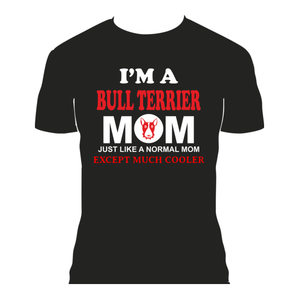 Bullterrier mom Logo PNG Vector