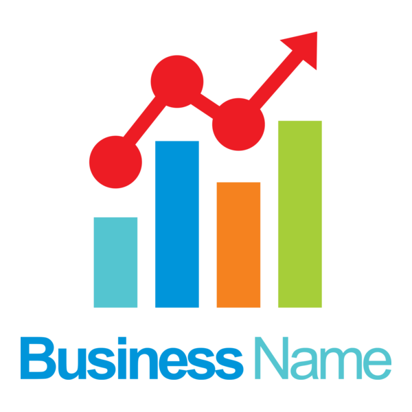 Business finance stock chart company Logo PNG Vector