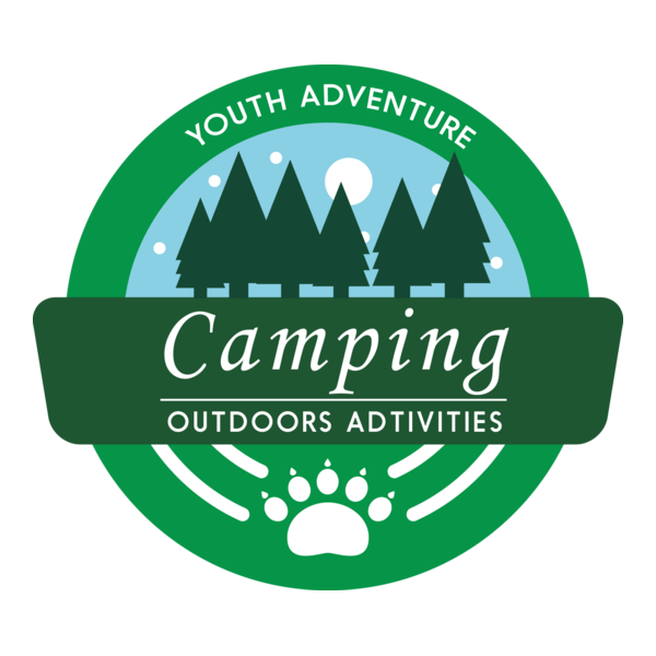 Camping outdoor activities Logo PNG Vector