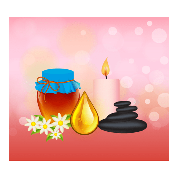 candles stones attar decoration Logo PNG Vector