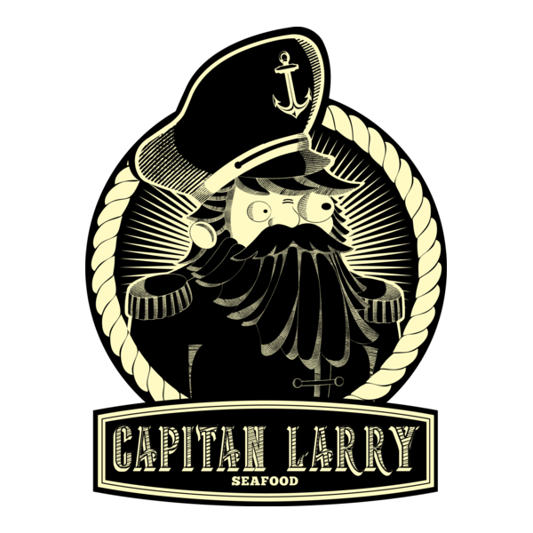 Capitan Larry Seafood Logo PNG Vector