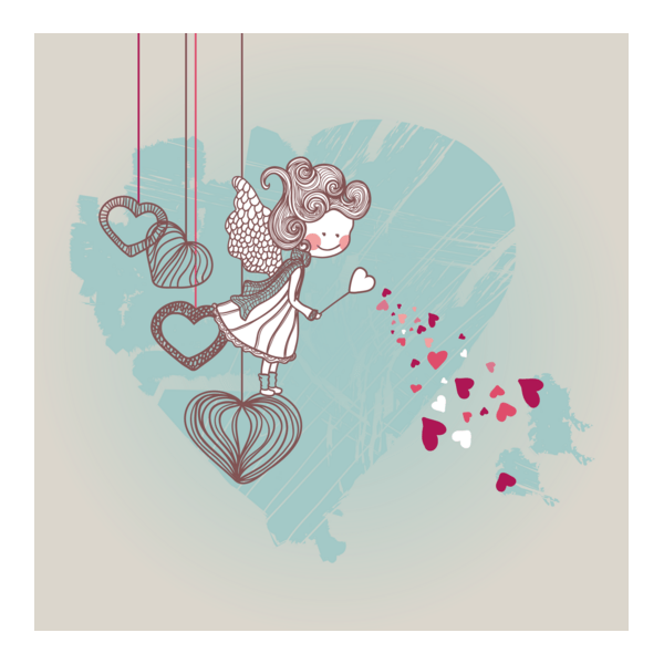 cartoon valentine Logo PNG Vector