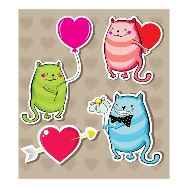 cartoon valentine Logo PNG Vector