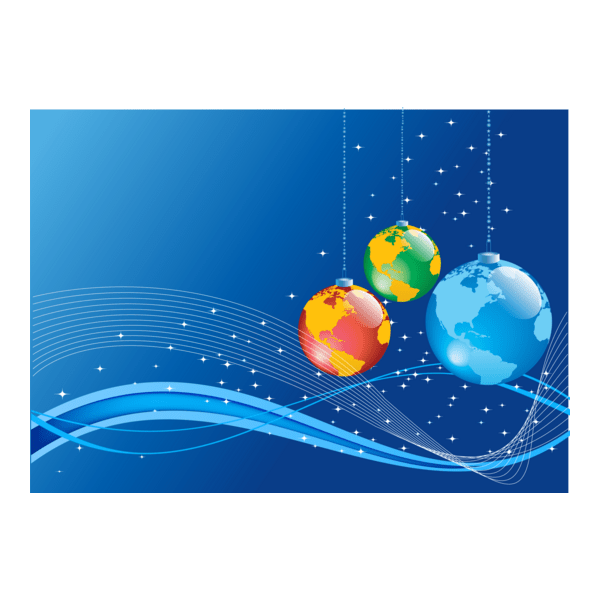 christmas background earth globe ball Logo PNG Vector