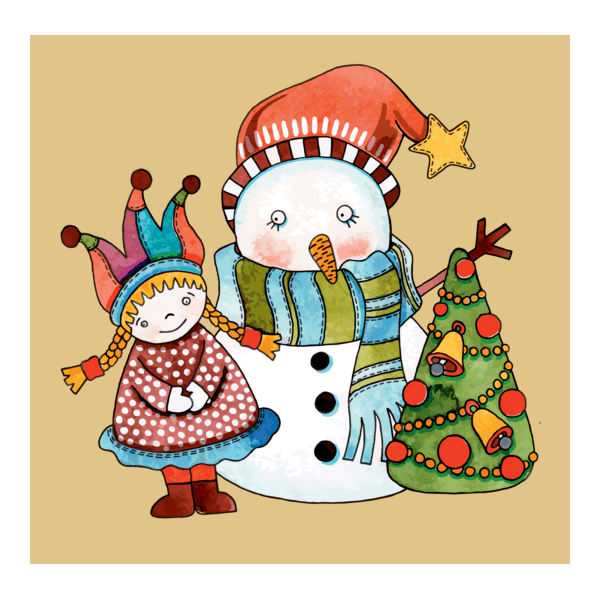 christmas cartoon Logo PNG Vector