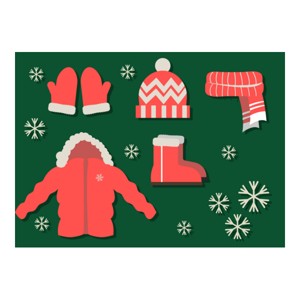 christmas elements red clothing icons Logo PNG Vector