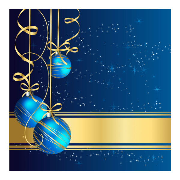 christmas greeting blue balls Logo PNG Vector