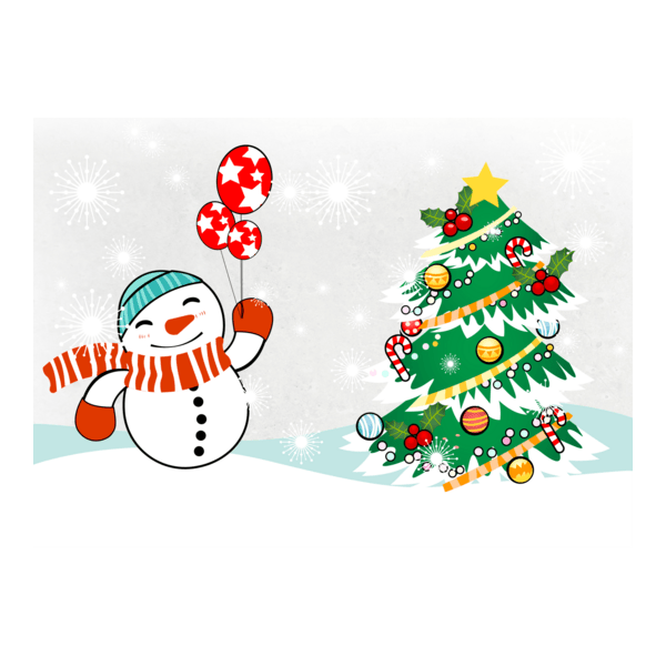 christmas snowman Logo PNG Vector
