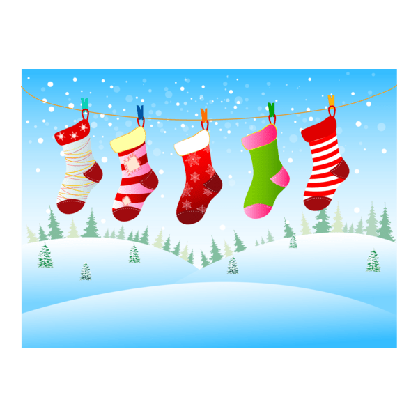 christmas socks Logo PNG Vector