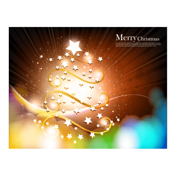 christmas tree star fantasy background Logo PNG Vector