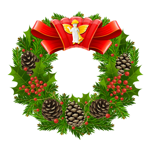 christmas wreath cool texture Logo PNG Vector