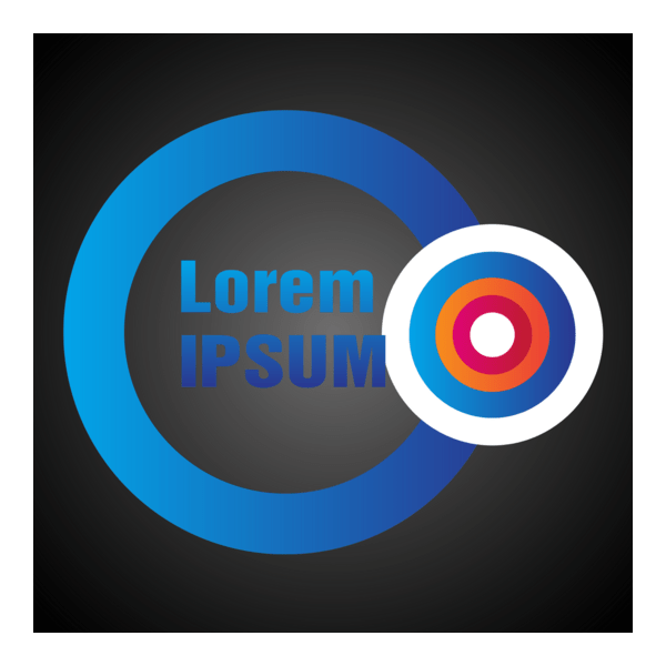 colorful circle inside text company Logo PNG Vector