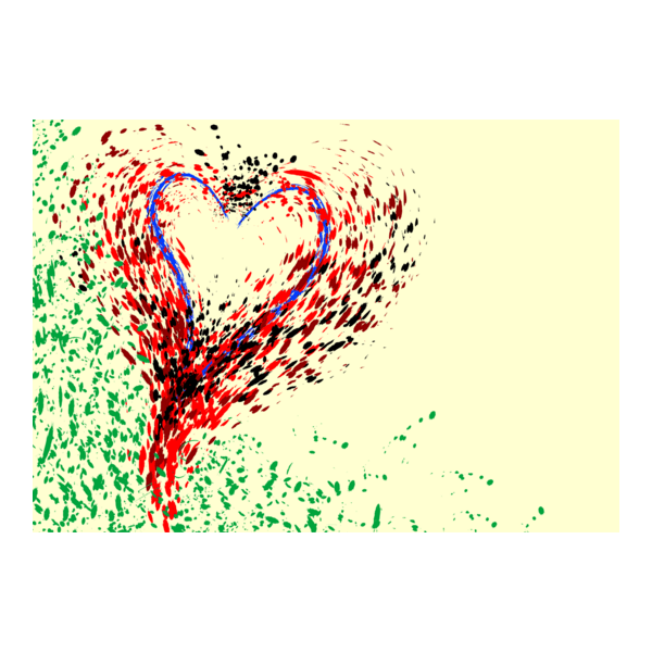 colorful grunge heart valentine Logo PNG Vector