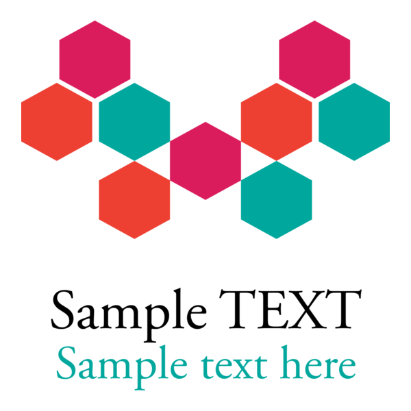 Colorful hexagon group company Logo PNG Vector