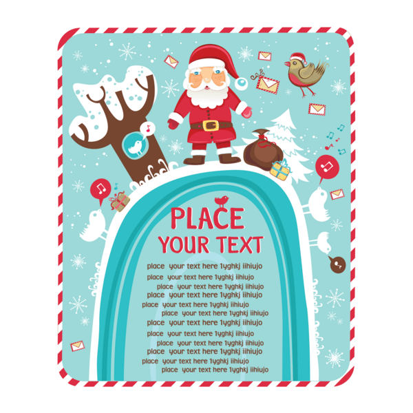 cute christmas Logo PNG Vector