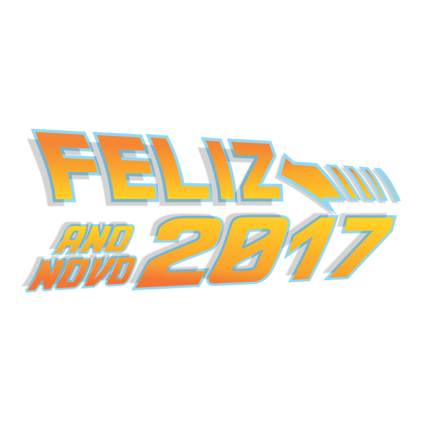 De Volta Para o Futuro Ano Novo 2017 Logo PNG Vector