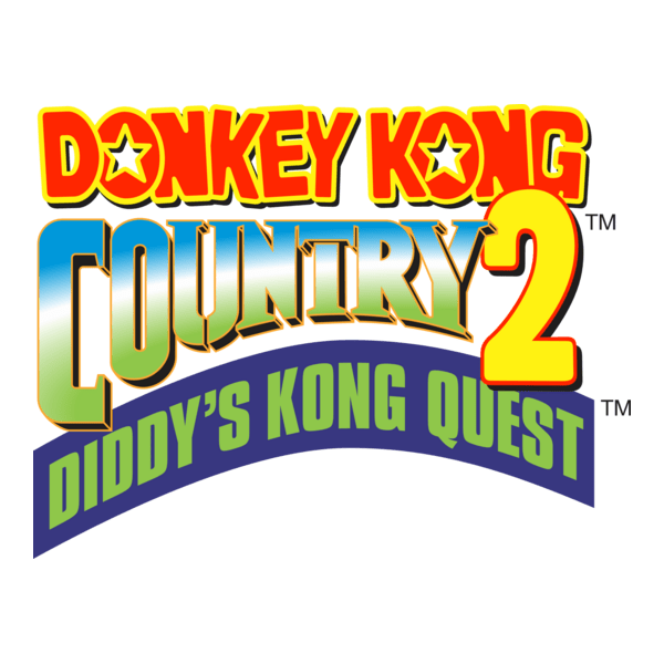 DONKEY KONG COUNTRY 2 - Diddy's Kong Quest Logo PNG Vector