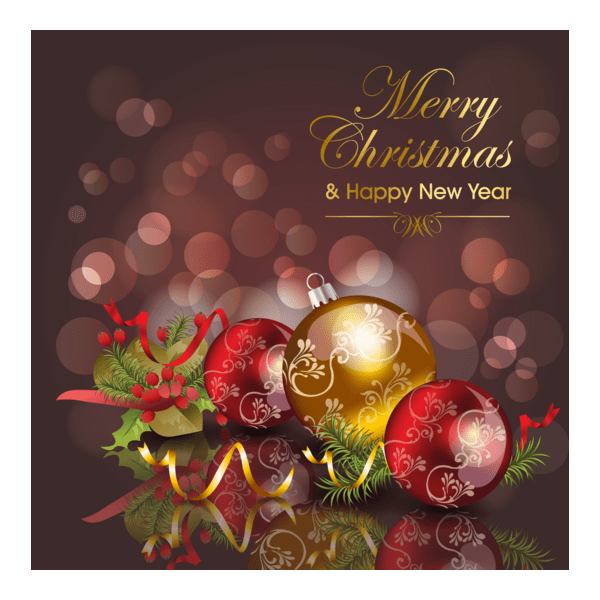 elegant christmas ornament background Logo PNG Vector