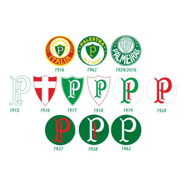 Escudos Sociedade Esportiva Palmeiras 1914/2016 Logo PNG Vector