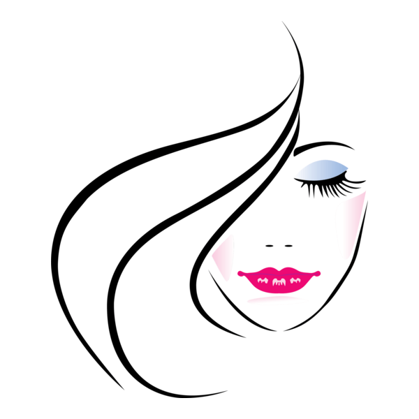 Face of Pretty Woman Logo PNG Vector