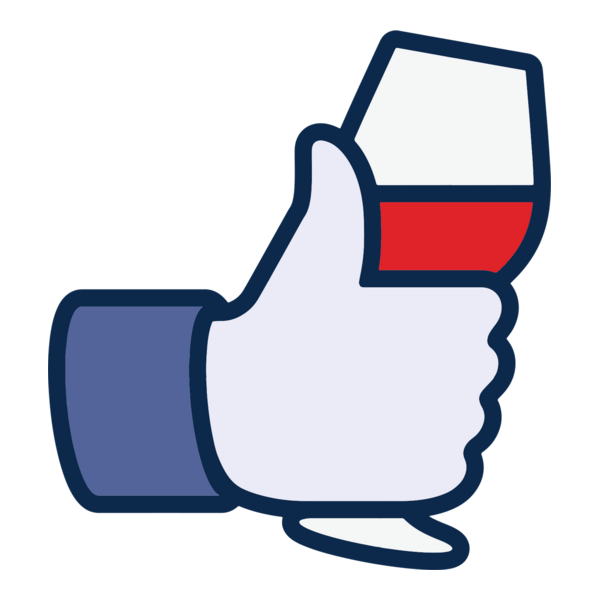 Facebook like wine icon Logo PNG Vector