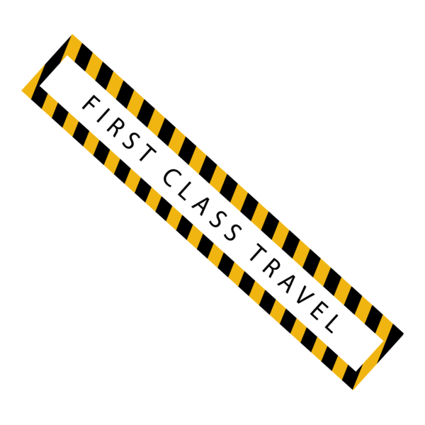 FIRST CLASS TRAVEL STICKER Logo PNG Vector